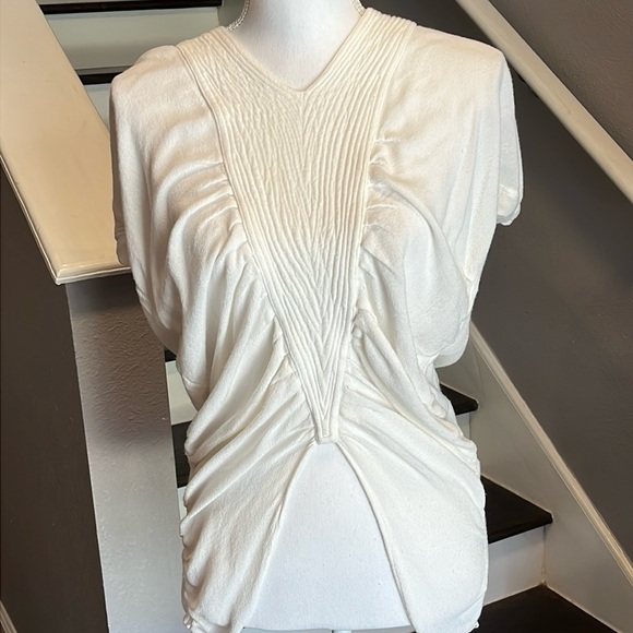 Jules of Morocco white Top. Hand woven in Morocco. Very chic. Sm/Med - Picture 1 of 9